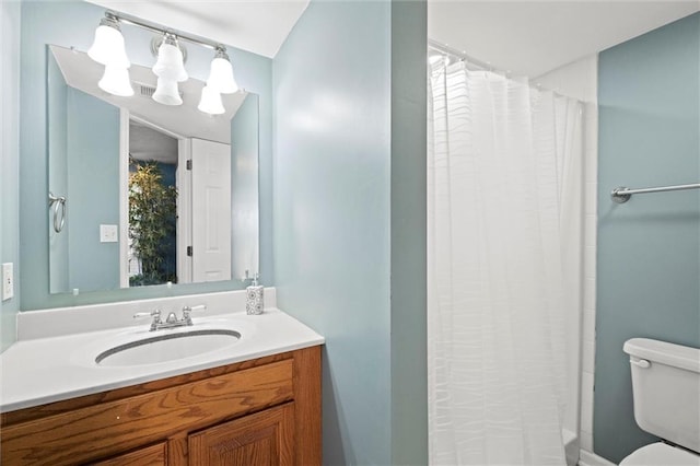 22116 W 51st St, Shawnee, KS 66226 - bathroom featuring vanity and curtained shower