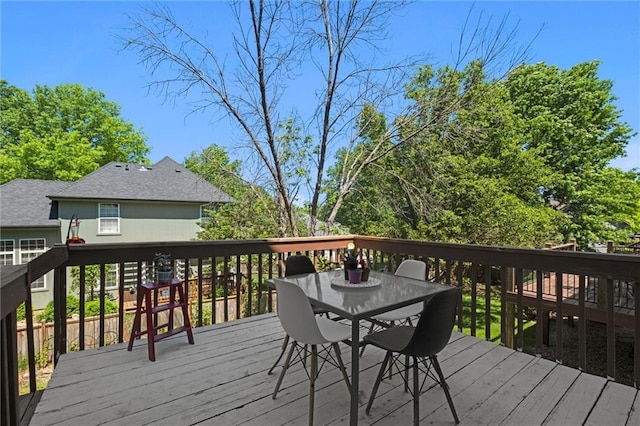 22116 W 51st St, Shawnee, KS 66226 - deck with outdoor dining area