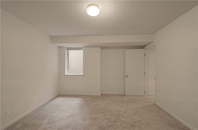 6306 W 128th St, Overland Park, KS 66209 - basement featuring light colored carpet and a textured ceiling
