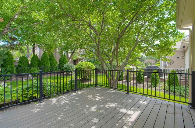6306 W 128th St, Overland Park, KS 66209 - view of wooden deck