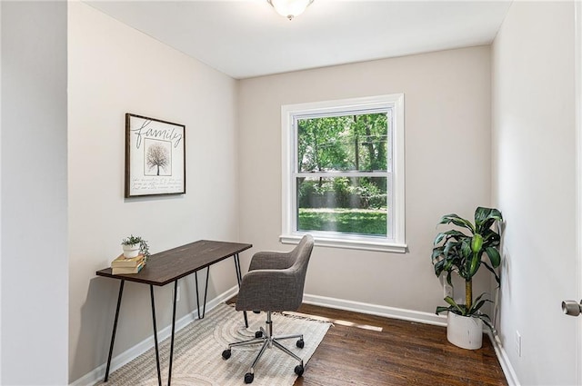 9023 E 74th Ter, Raytown, MO 64133 - home office featuring wood finished floors and baseboards
