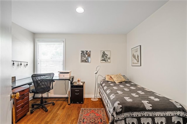 6451 Sagamore Rd, Mission Hills, KS 66208 - bedroom featuring wood finished floors and an office area