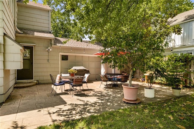 6451 Sagamore Rd, Mission Hills, KS 66208 - view of patio / terrace with outdoor dining space