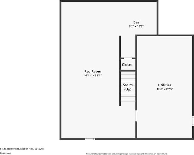 6451 Sagamore Rd, Mission Hills, KS 66208 - view of room layout