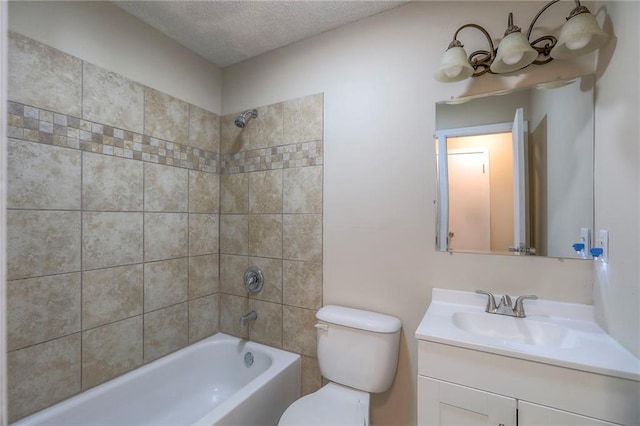 16100 E Elm St, Independence, MO 64050 - full bath featuring vanity,  shower combination, and a textured ceiling