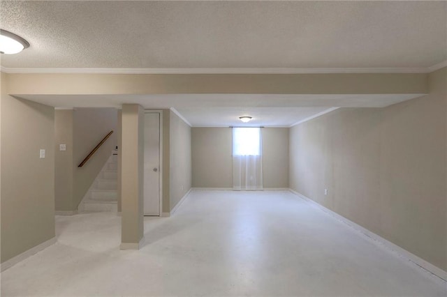 16100 E Elm St, Independence, MO 64050 - basement with ornamental molding and stairs
