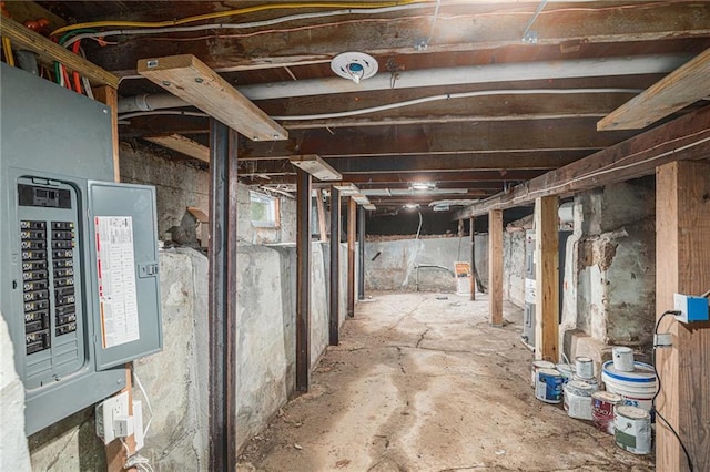 1116 Splitlog Ave, Kansas City, KS 66102 - unfinished basement with electric panel