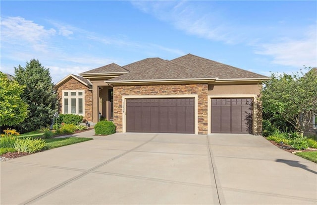 11717 S Barth Rd, Olathe, KS 66061 - view of front of property featuring a garage, driveway, and roof with shingles