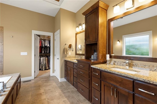 11717 S Barth Rd, Olathe, KS 66061 - full bath with double vanity and a walk in closet
