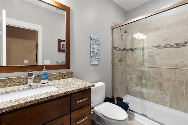 11717 S Barth Rd, Olathe, KS 66061 - bathroom featuring vanity and a stall shower