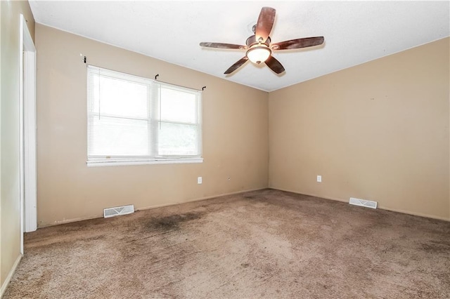 20408 E 15th Ter, Independence, MO 64056 - carpeted empty room with a ceiling fan