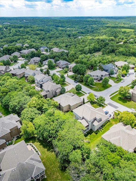 11599 S Carbondale St, Olathe, KS 66061 - aerial view of residential area with a forest