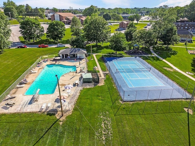4309 S Huntington Way, Independence, MO 64055 - aerial view of a pool