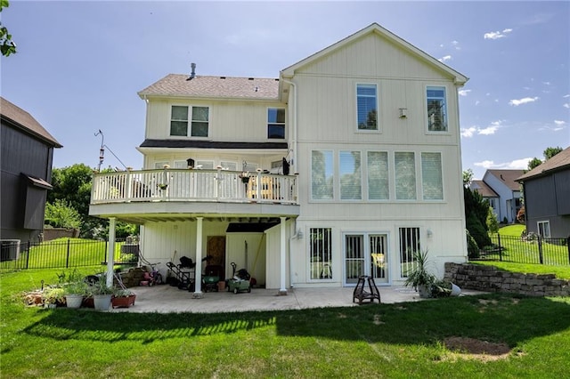 8620 N Eastern Ave, Kansas City, MO 64157 - rear view of house featuring a patio area, a fenced backyard, and a wooden deck
