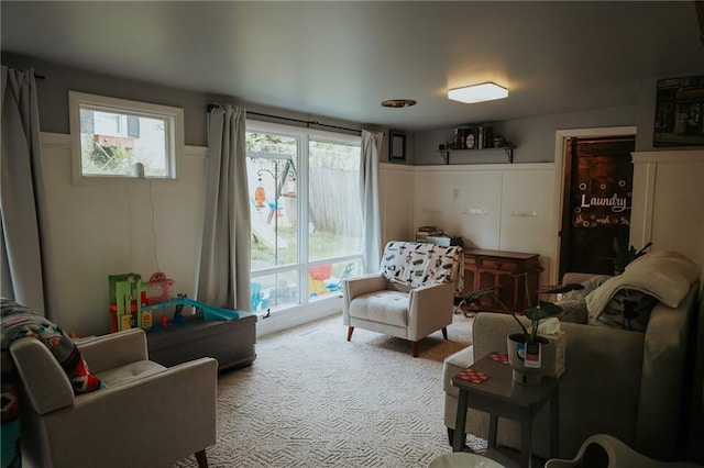 2220 Eugene Field Ave, Saint Joseph, MO 64505 - carpeted living room featuring healthy amount of natural light