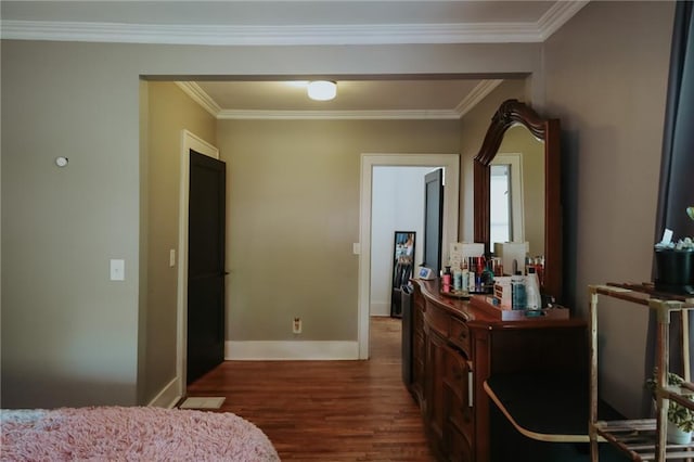 2220 Eugene Field Ave, Saint Joseph, MO 64505 - bedroom featuring wood finished floors and ornamental molding