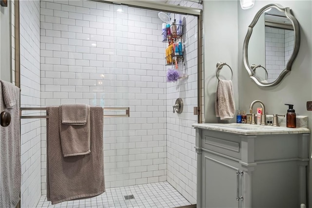 3215 Windsor Ave, Kansas City, MO 64123 - bathroom with a stall shower and vanity