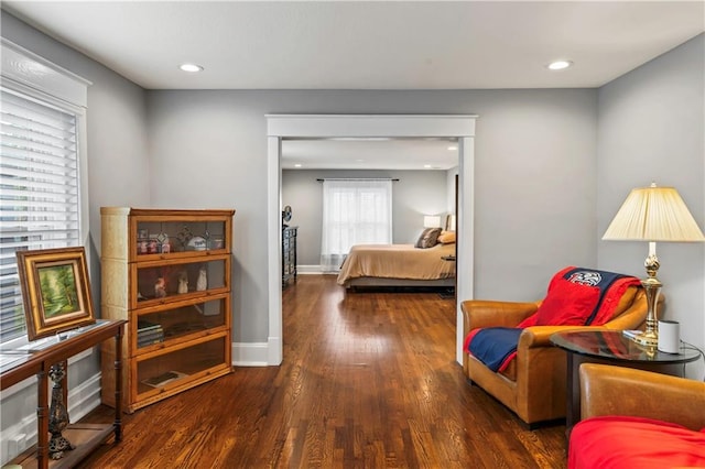3215 Windsor Ave, Kansas City, MO 64123 - bedroom with wood finished floors and recessed lighting