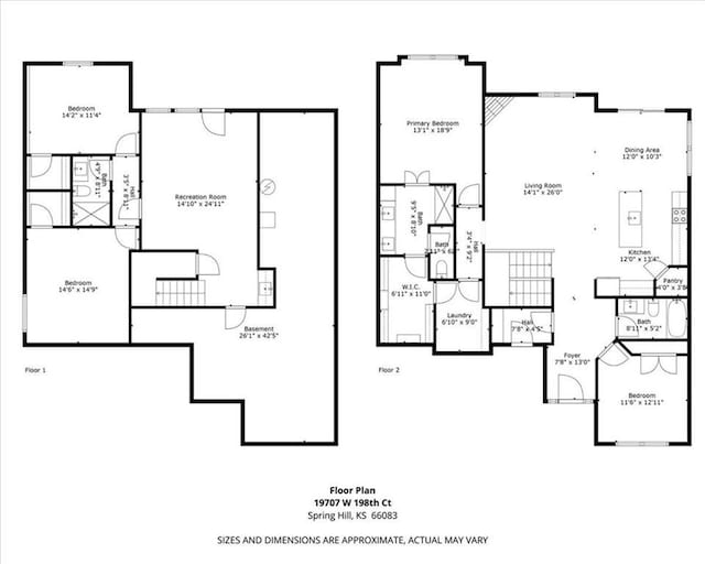 19709 W 198th Ct, Spring Hill, KS 66083 - view of home floor plan