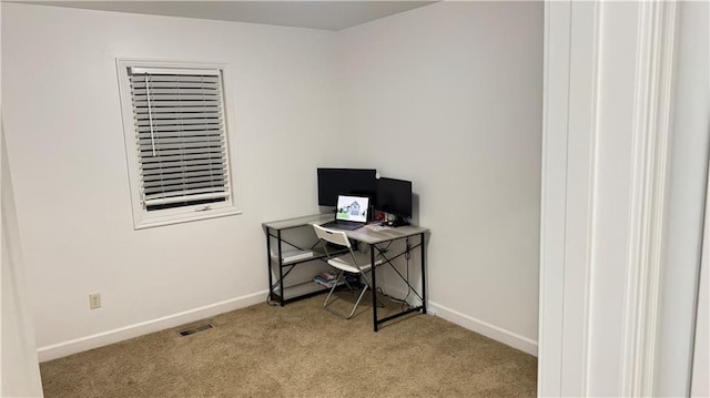 1725 N 57th Ter, Kansas City, KS 66102 - home office with carpet floors and baseboards