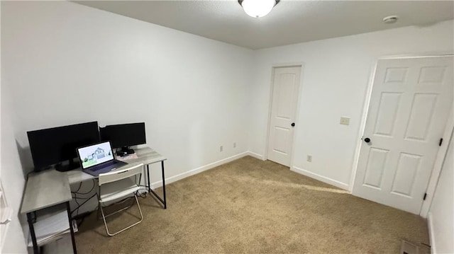 1725 N 57th Ter, Kansas City, KS 66102 - carpeted home office featuring baseboards