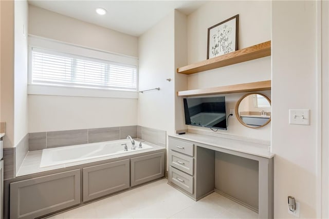 12750 Larkspur Ln, Platte City, MO 64079 - full bath featuring a bath and tile patterned flooring