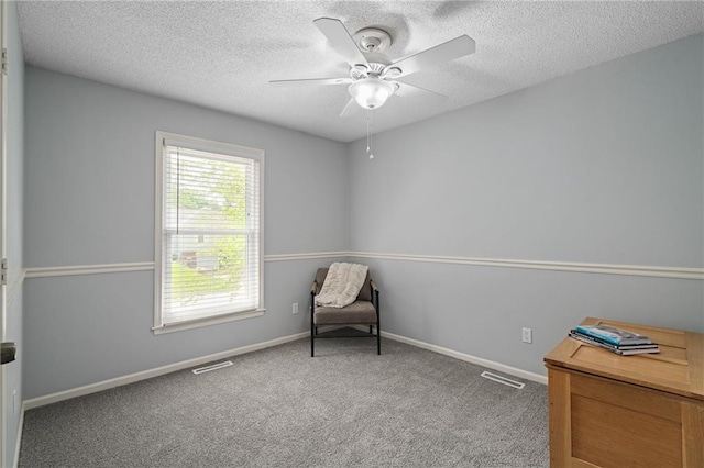 13924 S Summertree Ln, Olathe, KS 66062 - unfurnished room featuring ceiling fan, a textured ceiling, and carpet floors