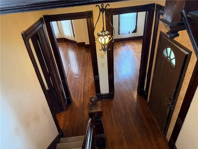 624 S St, Atchison, KS 66002 - hall with wood-type flooring