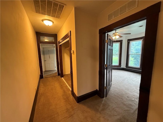 624 S St, Atchison, KS 66002 - hall with carpet floors and baseboards