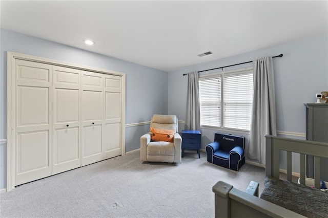 2405 W 124th St, Leawood, KS 66209 - carpeted bedroom with a closet and recessed lighting