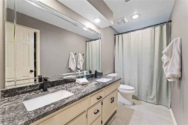 2405 W 124th St, Leawood, KS 66209 - bathroom featuring toilet and double vanity