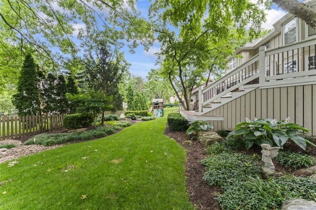 2405 W 124th St, Leawood, KS 66209 - view of yard featuring stairs