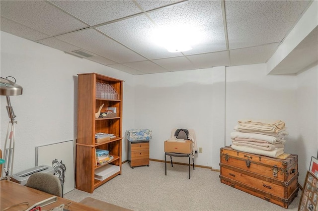 16904 E 36th St S, Independence, MO 64055 - home office with a drop ceiling and carpet flooring