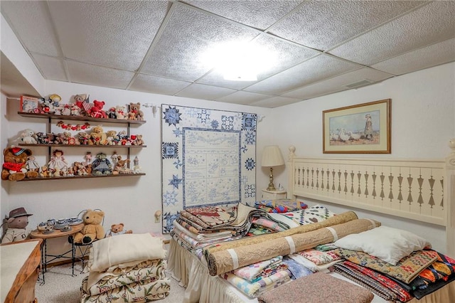 16904 E 36th St S, Independence, MO 64055 - carpeted bedroom featuring a drop ceiling