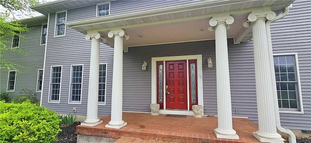 789 Maple Rd, Uniontown, KS 66779 - property entrance with a porch