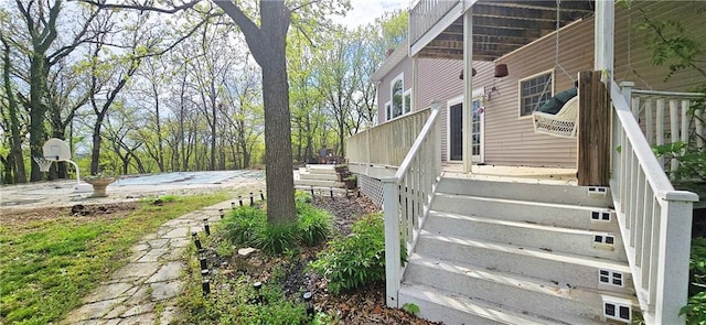 789 Maple Rd, Uniontown, KS 66779 - view of side of property featuring stairs