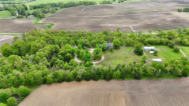 789 Maple Rd, Uniontown, KS 66779 - aerial view of sparsely populated area with a tree filled landscape