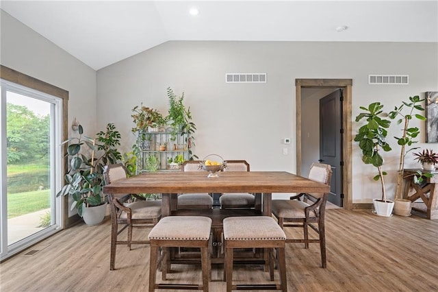 31788 W 223rd St, Spring Hill, KS 66083 - dining room featuring light wood-style flooring and lofted ceiling