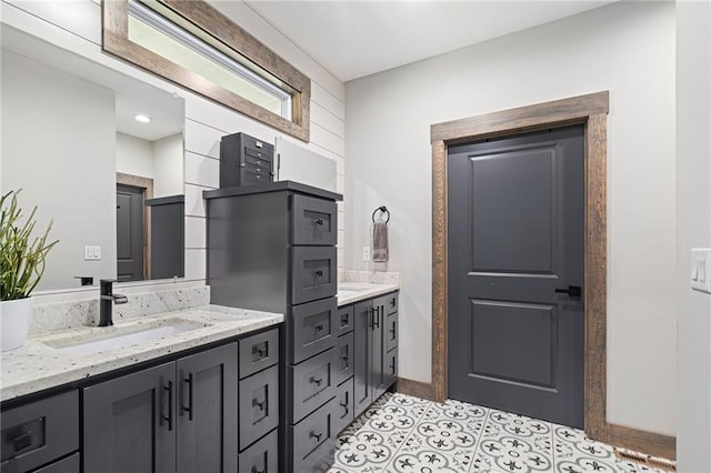 31788 W 223rd St, Spring Hill, KS 66083 - full bathroom with vanity and tile patterned flooring