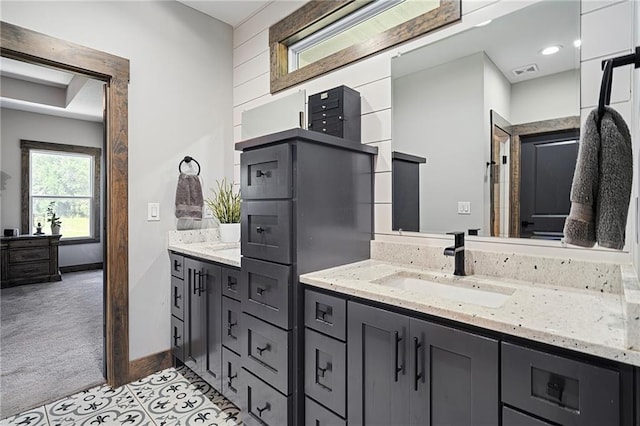 31788 W 223rd St, Spring Hill, KS 66083 - bathroom with vanity and tile patterned flooring
