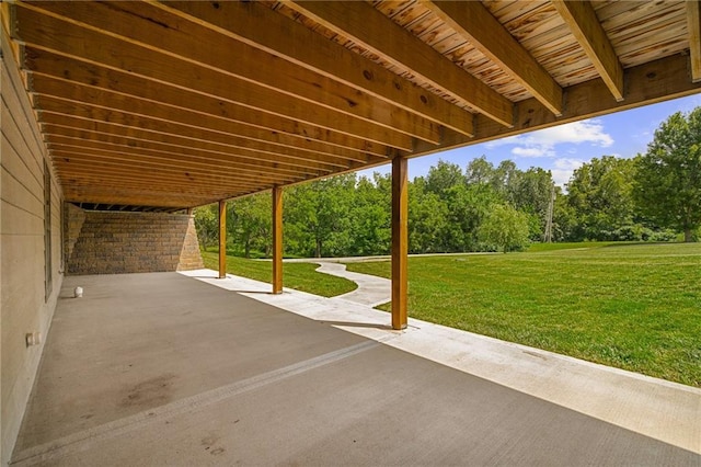 31788 W 223rd St, Spring Hill, KS 66083 - view of patio with view of wooded area
