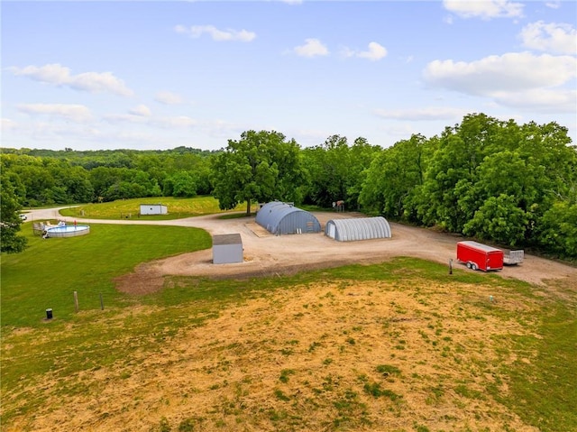 31788 W 223rd St, Spring Hill, KS 66083 - aerial view of a heavily wooded area