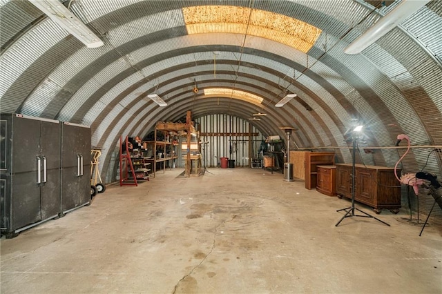 31788 W 223rd St, Spring Hill, KS 66083 - miscellaneous room with lofted ceiling and concrete floors
