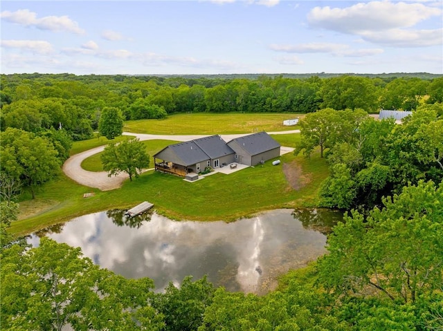 31788 W 223rd St, Spring Hill, KS 66083 - view from above of property featuring a large body of water