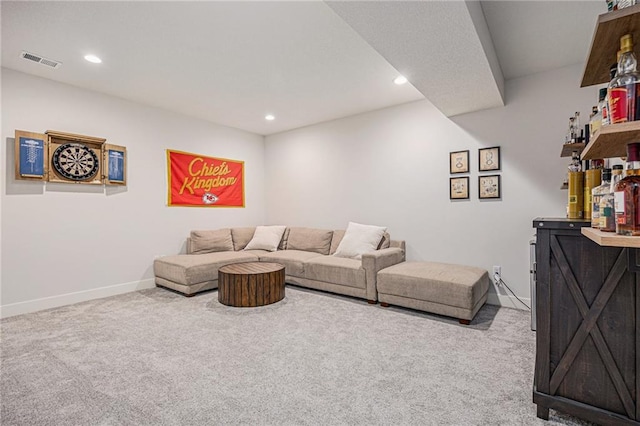 20854 W 190th Pl, Spring Hill, KS 66083 - carpeted living area featuring recessed lighting