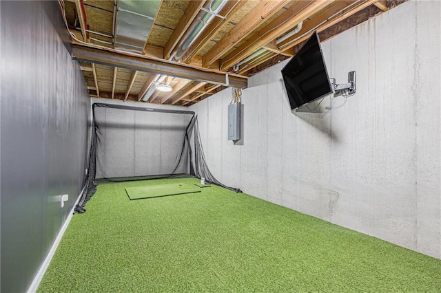 20854 W 190th Pl, Spring Hill, KS 66083 - basement with electric panel and carpet floors