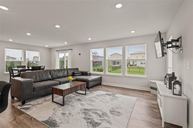 13333 W 180th St, Overland Park, KS 66013 - living room with wood finished floors and recessed lighting