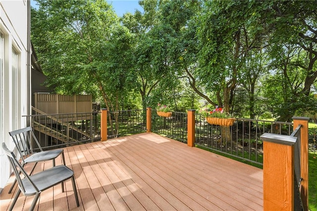 14010 Ash St, Overland Park, KS 66224 - view of wooden terrace