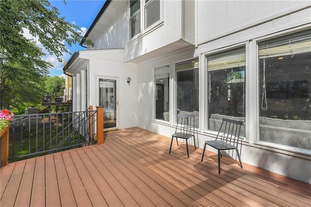 14010 Ash St, Overland Park, KS 66224 - view of wooden terrace