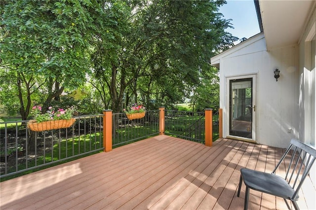 14010 Ash St, Overland Park, KS 66224 - view of wooden deck